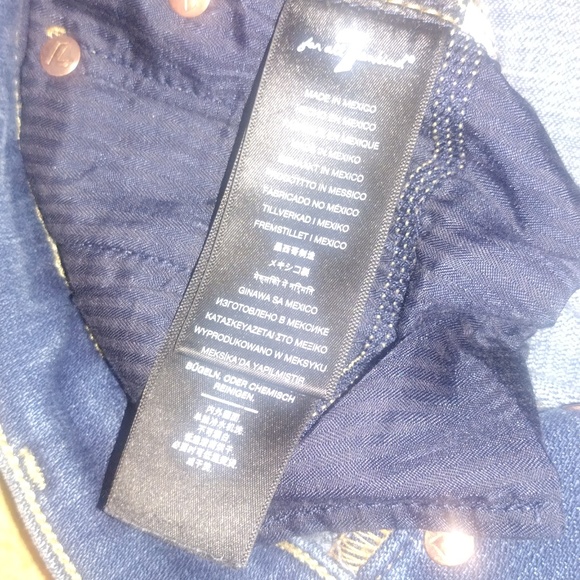 NWOT Seven for all Mankind Josephine style jeans-size 28 - Picture 5 of 8